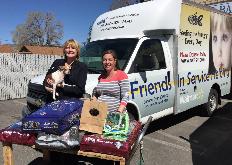 Donating pet food to F.I.S.H.
