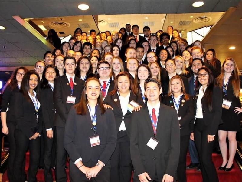 Photos courtesy CHS. HOSA students at Future Health Professionals Leadership Conference.