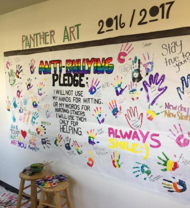 Anti-Bullying Art Wall