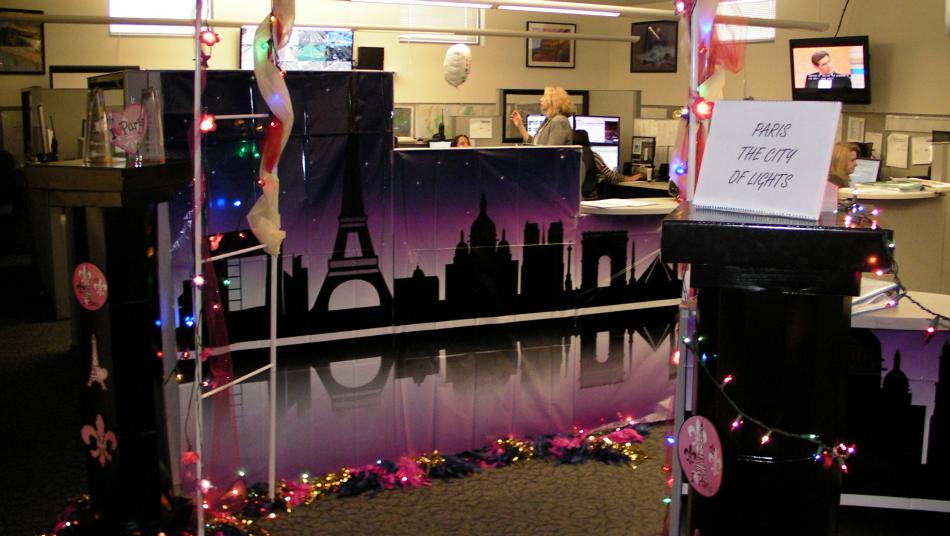 The Carson City dispatch center celebrated Public Safety Telecommunicators Week with a Paris theme.