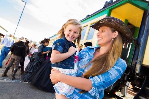 Family-friendly diesel train rides celebrate Mother’s Day on the V&T Railroad. Courtesy: V&T Railroad