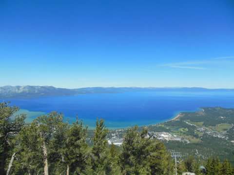 Photo by Lisa Fisher. View of South Lake Tahoe from atop Heavenly Resort.