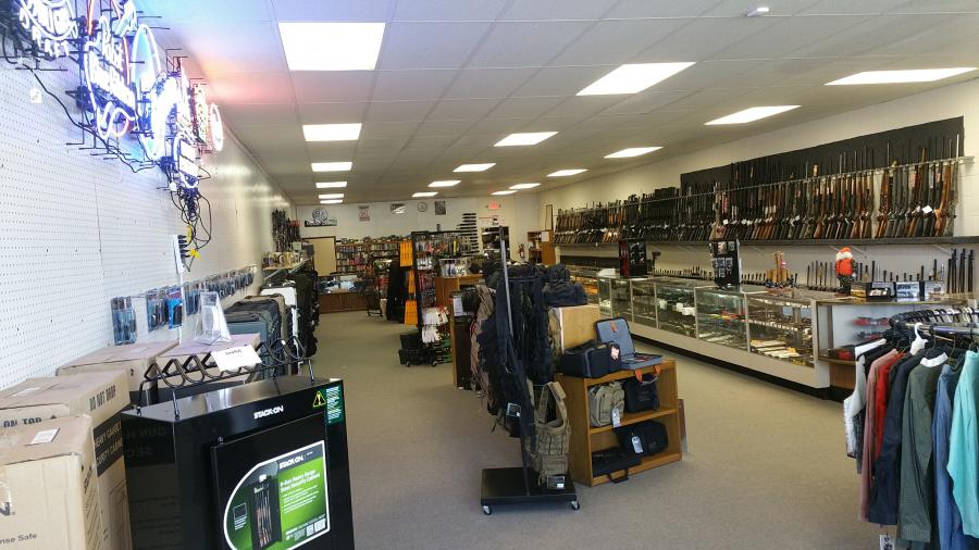 Firearms, knives, bows, ammo, western wear, beer signs, and accesories!