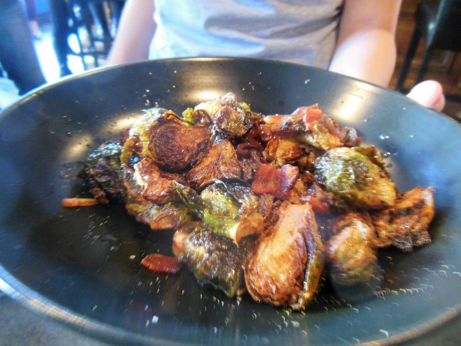 Grilled brussel sprouts served Monday at Battle Born Social.