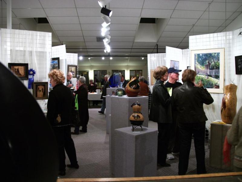 Gallery reception.