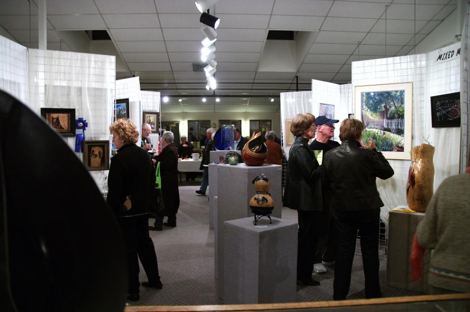 Gallery reception.