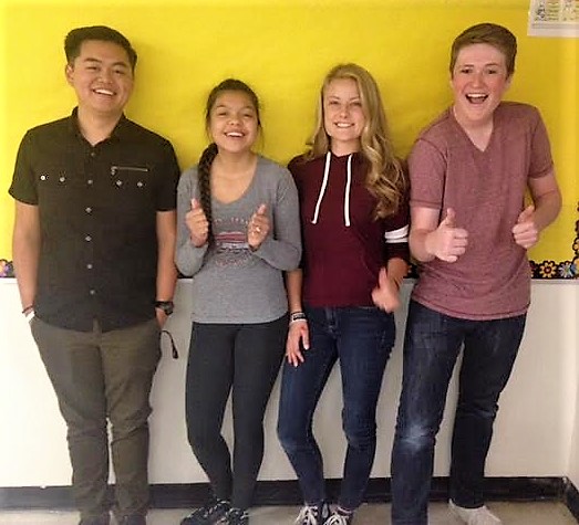 Photos courtesy CHS. Students model appropriate school attire.