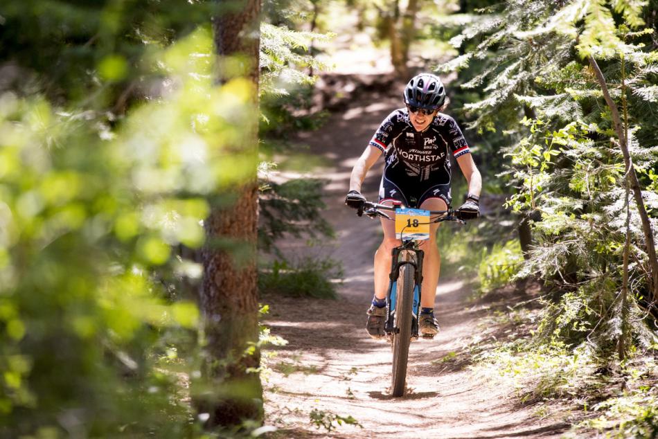A competitor along a bike trail at the 2016 Carson City Off Road Epic Ride.