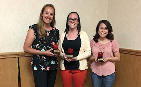 Light of Education Award Winners Ann Brit, Johanna Davis, and Monica Chavez.