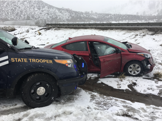 The pursuit was on January 19 and ended with the forced crash. NHP photo
