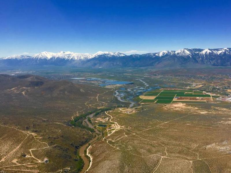 This photo over Carson Valley was taken Monday by Kim Nehrboss-Allen.