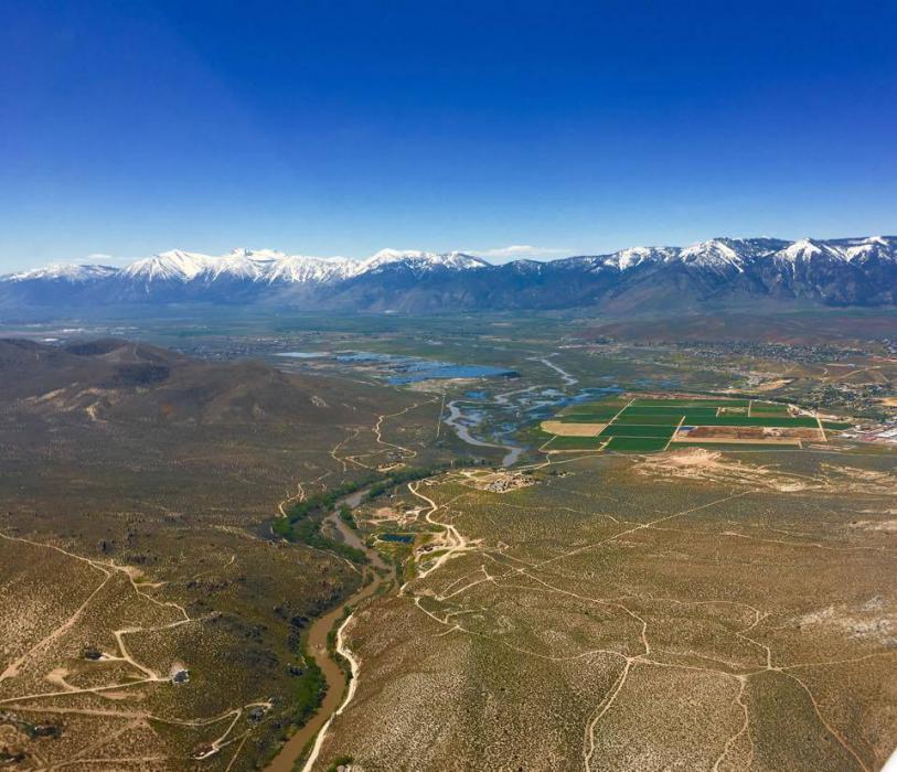 This photo over Carson Valley was taken Monday by Kim Nehrboss-Allen.
