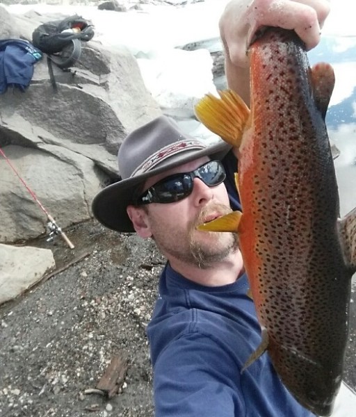Robert from Meyers, Calif., made it up to Caples Lake recently and caught this nice trout.
