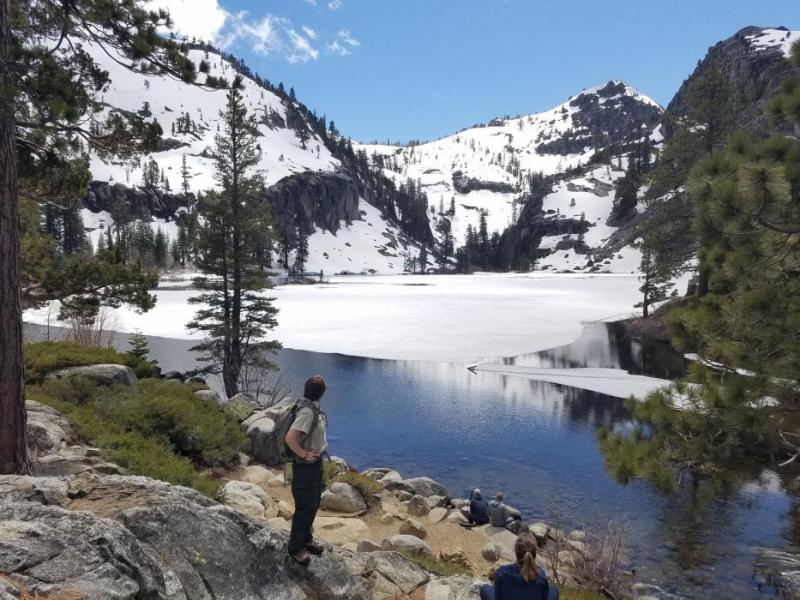 This photo at Eagle Lake was taken earlier this month. Photo credit: Brian Homberger, USFS.