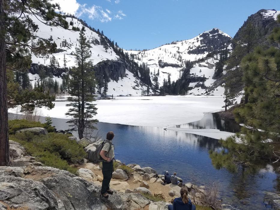 This photo at Eagle Lake was taken earlier this month. Photo credit: Brian Homberger, USFS.