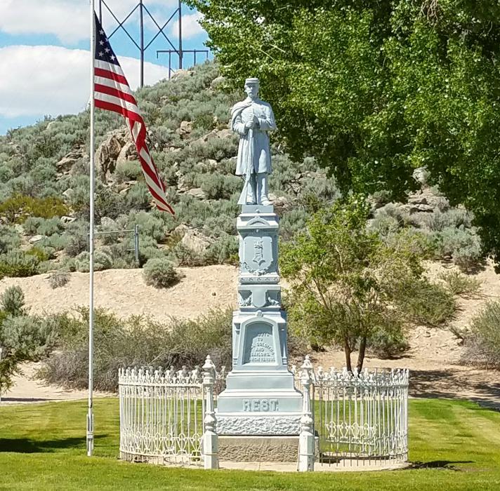 American Civil War monument at Lone Mountain Cemetery.