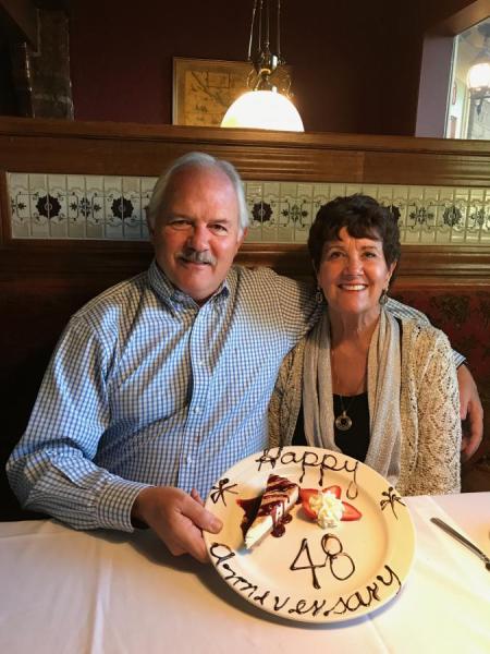Anniversary dinner at Glen Eagles in Carson City.