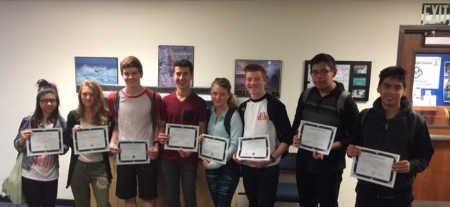 CHS Perfect Attendance Award Winners for May.