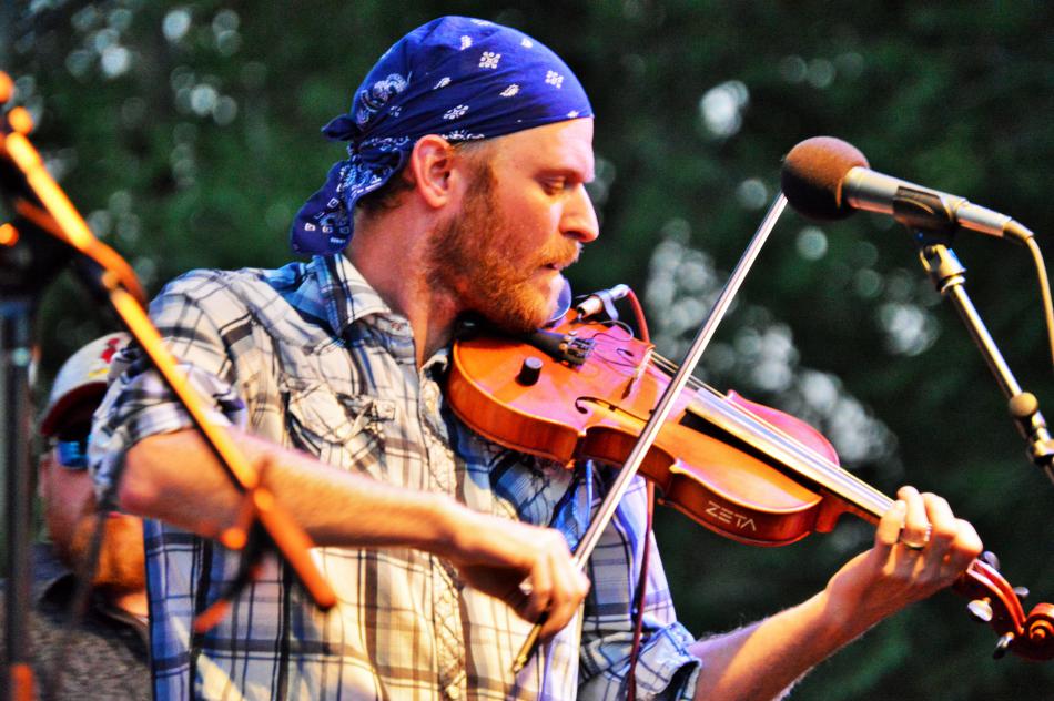 Fiddler-vocalist from Southern Drawl Band performs at the BAC in 2016.