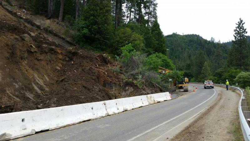 Caltrans reopened Highway 50 with controls Friday morning. Caltrans photo taken Thursday.