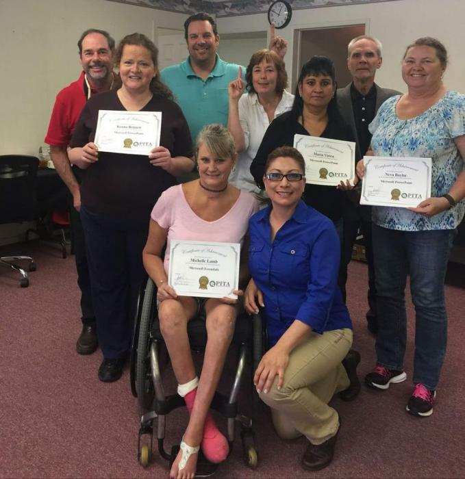 First graduating class of the Carson City PITA campus.