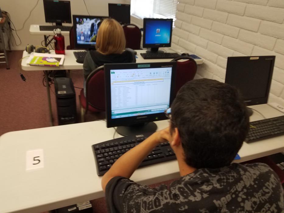 Students in the classroom at Carson City PITA.