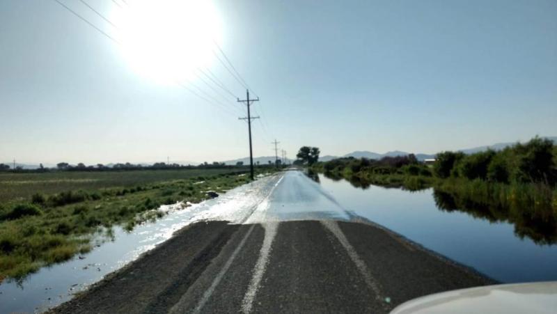 Flooding on Miller Lane in Yerington