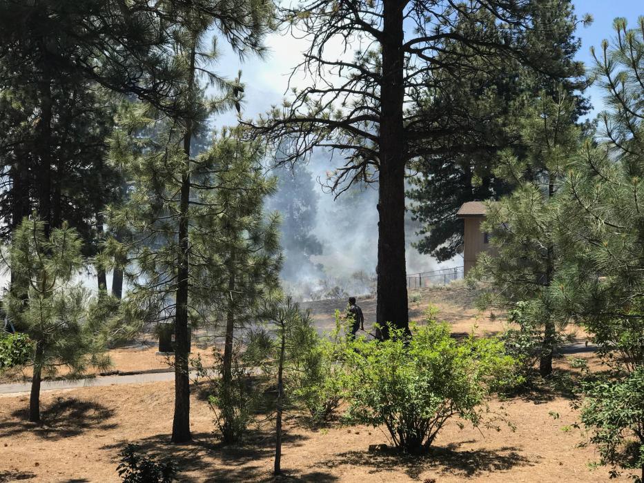 This photo was taken by Carson Now reader Shane Carlson shortly before firefighters arrived.