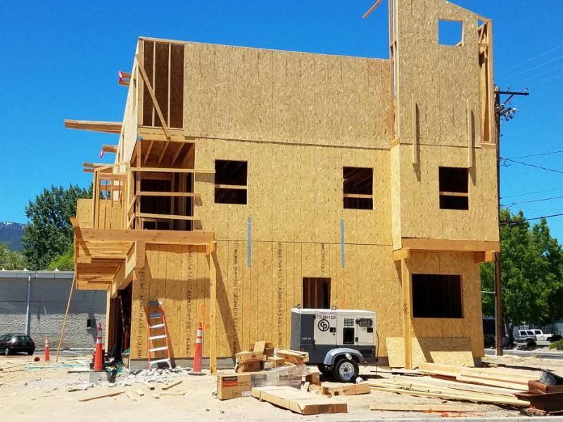 Photos by Brett Fisher. Construction of apartments on Linda Kay Ct. by East Fifth St.
