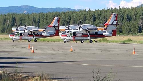 Two Super Scoopers are based at Lake Tahoe Airport.