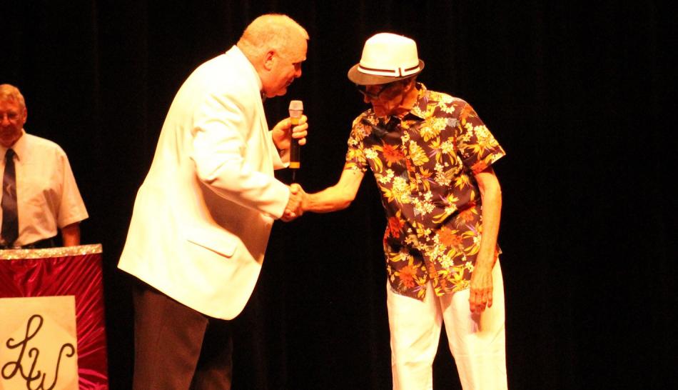 Marco Gentile, the cast’s oldest member, turns 90 years old this week. Photo by Kathie Taylor