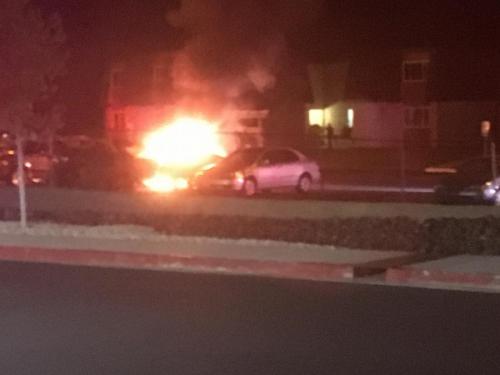 A photo of the fire taken by a Carson Now reader.