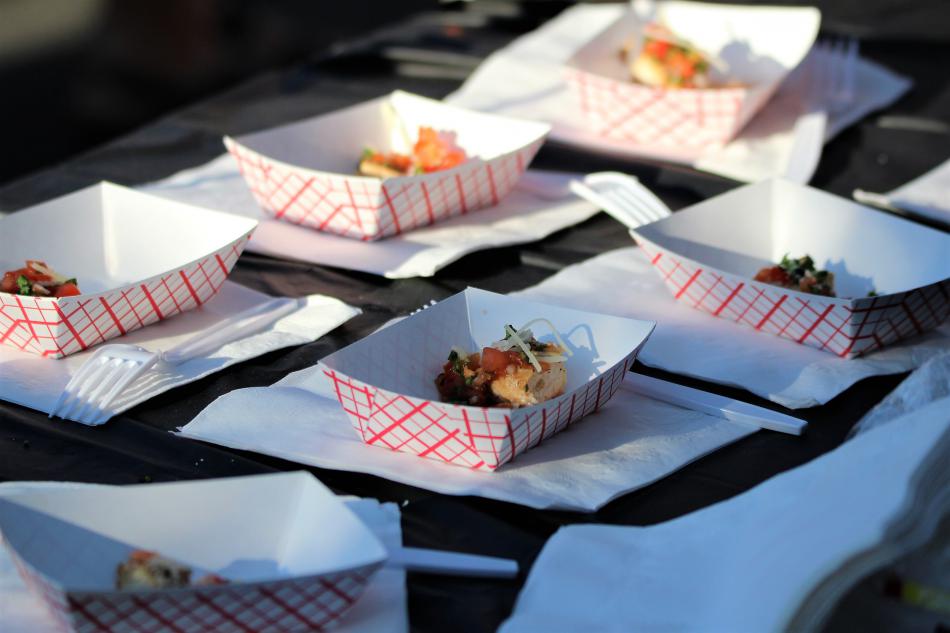 Food entry by Spokes Bar and Grille.