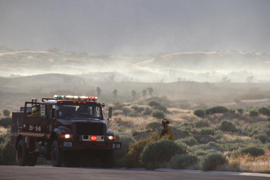 Brush Fire in Genoa