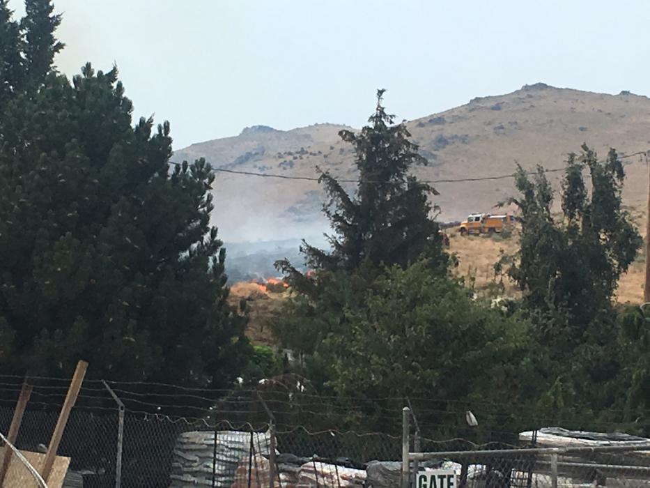 Wind is becoming a factor in the fire.