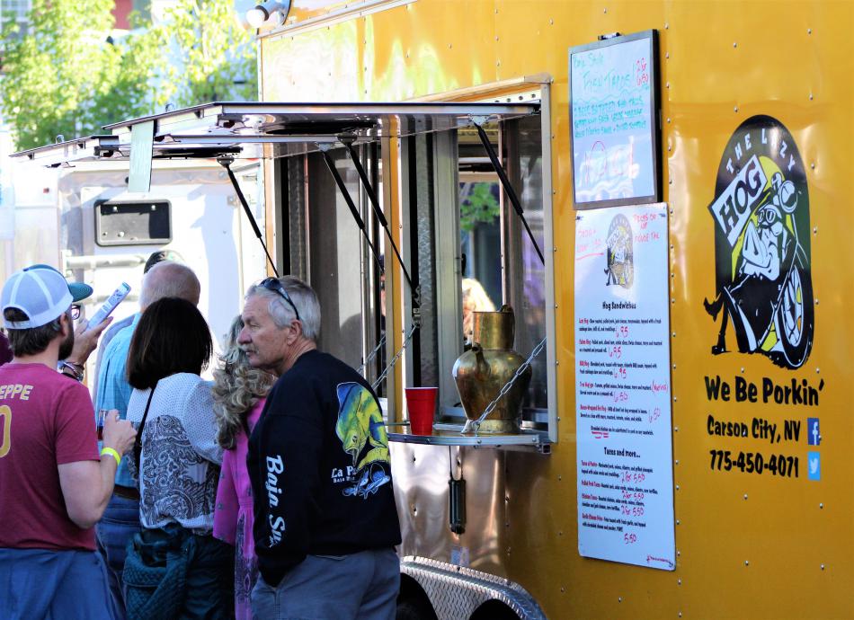 Photos by Brett Fisher. The Lazy Hog at the 2017 Capital City Brewfest in June.