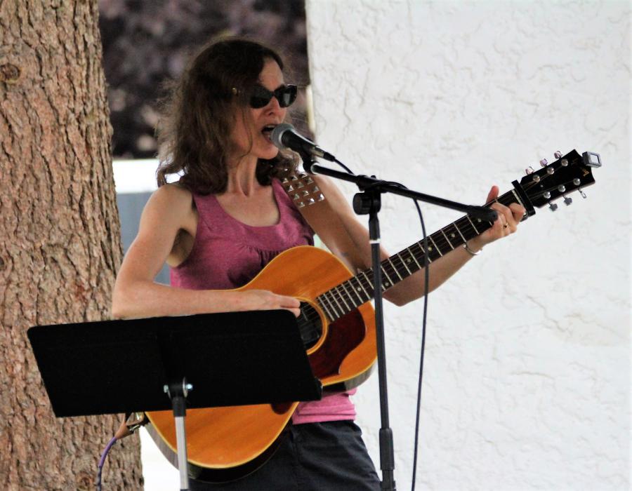 An acoustic guitarist and vocalist performs Saturday at The Purple Avocado.