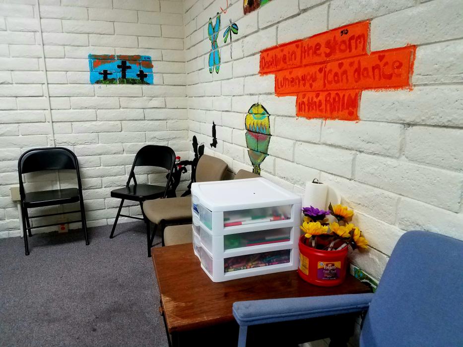Group counseling room at The Life Change Center.