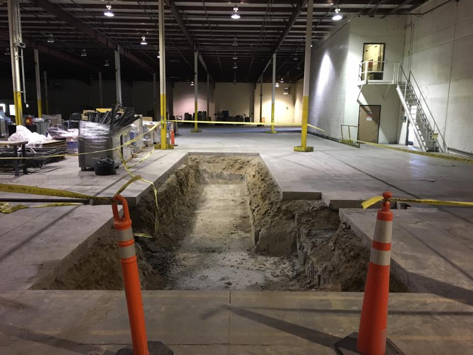 Interior repairs being made at RTP Company in Dayton. The company is preparing to re-open the facility by the end of the year.