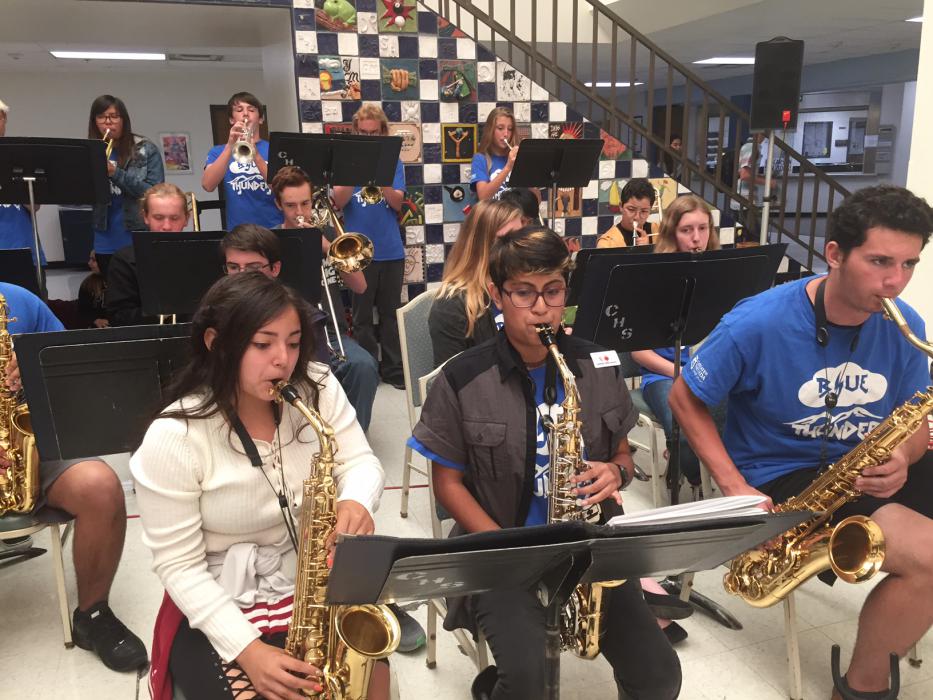 Carson High School Jazz Ensemble.