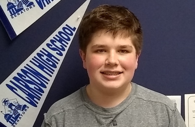 CHS Student of the Week Andrew Morris.