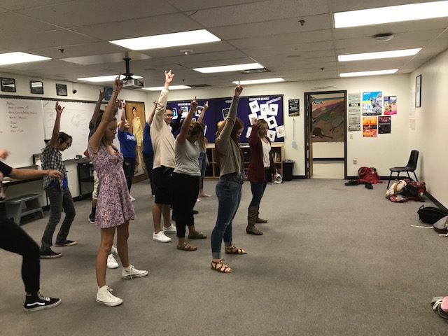 CHS teacher Flash Mob crew.