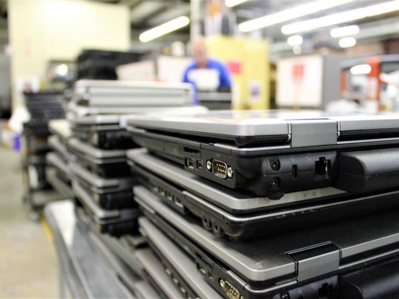 Photos by Brett Fisher. Desktop and laptop computers from ComputerCorps start at $95.