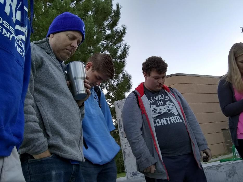 CHS See You at the Pole Annual Prayer.