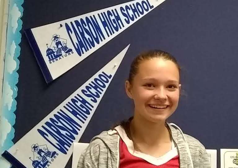 CHS Student of the Week Amberlee Ketten.