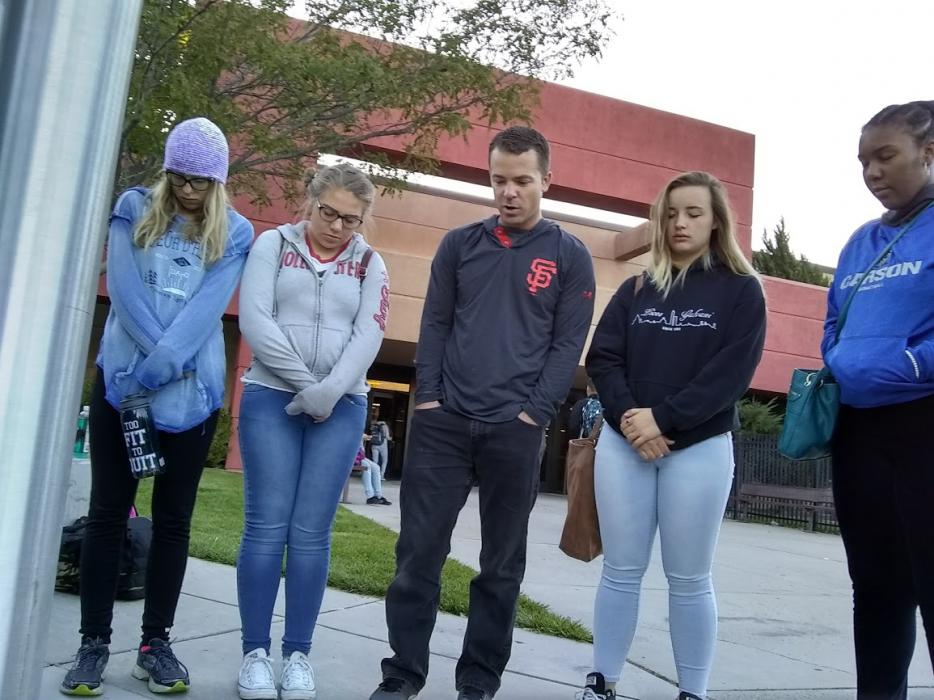 CHS See You at the Pole Annual Prayer.