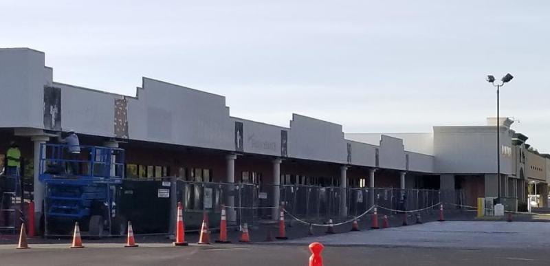 Shaheen Beauchamp Builders has begun work on the exterior facelift for the Carson Mall.