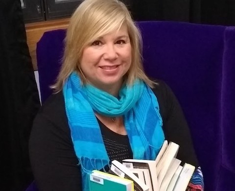 CHS English Shelly Bale requests books for senior drive.