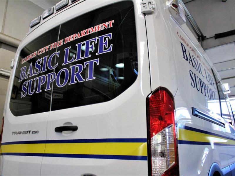 Photos by Brett Fisher. All-new BLS ambulance unit at CCFD Station 51.