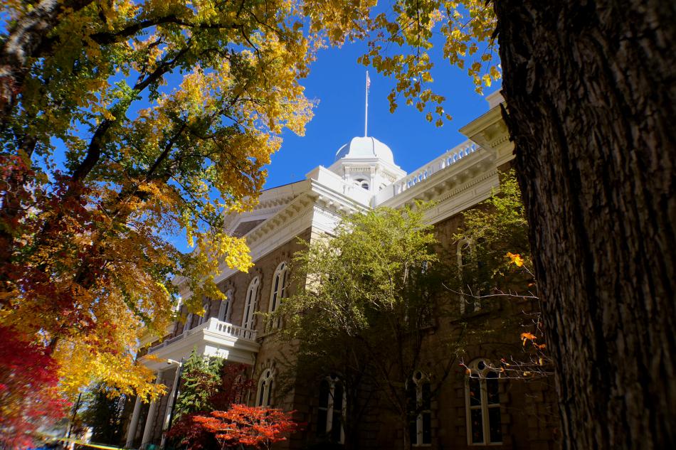 Gusty winds arriving Friday may take down some of the fall leaves around Carson City. Photo by Jim Gustafson